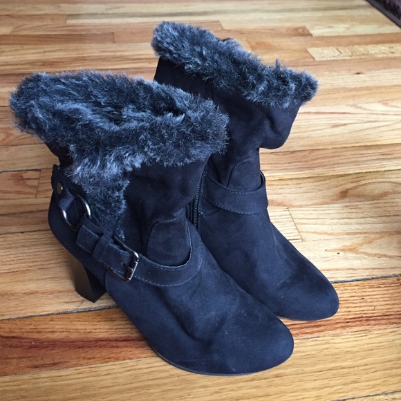 Dana Buchman fur booties