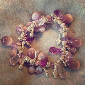 Lavender mix elastic bracelet
