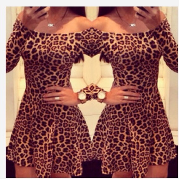Cute and sexy leopard print dress