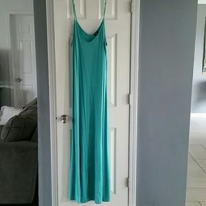 Teal maxi dress