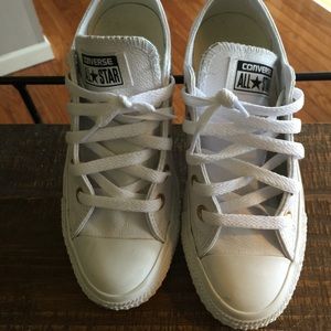 Custom Converse White Leather