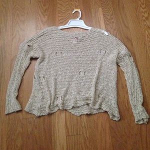 Distressed sweater