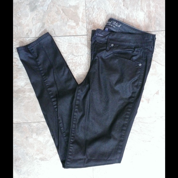 Faux leather skinny pants