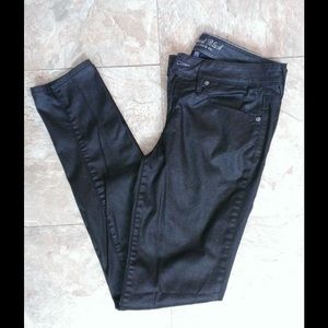 Faux leather skinny pants