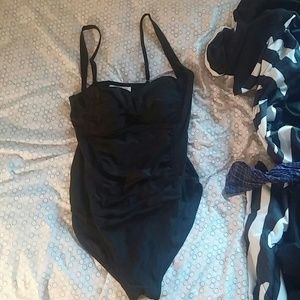 Super cute black One piece bathing suit