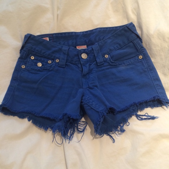 Blue True Religion Denim Shorts