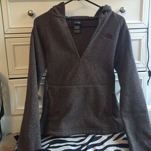 brown north face hoodie
