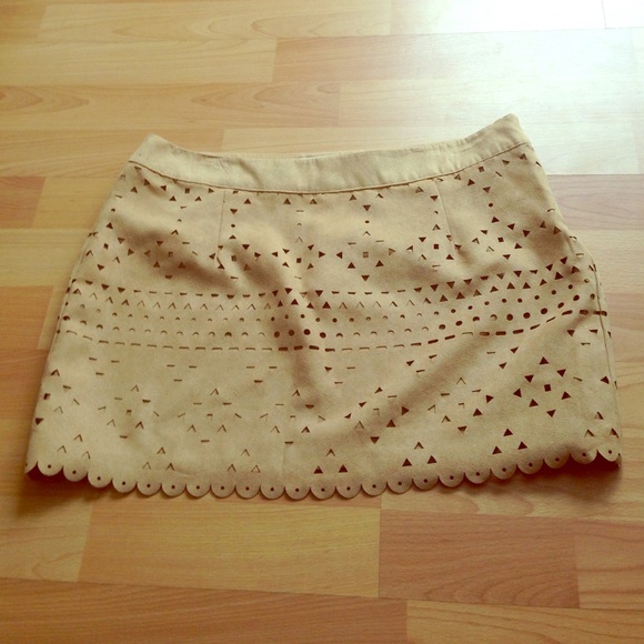 Suede Aztec Skirt