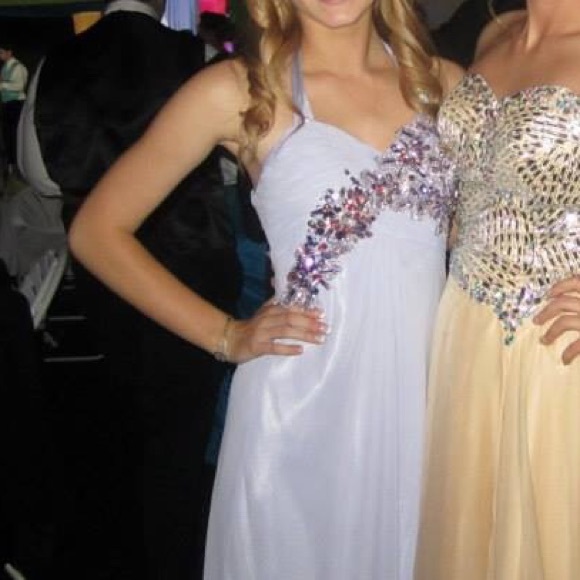 Lilac/Lavender Prom Dress Long Size 4 - Picture 2 of 3