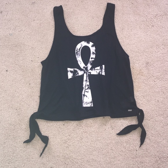 Palm tree cropped top