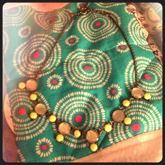J.Crew Lime Green Necklace