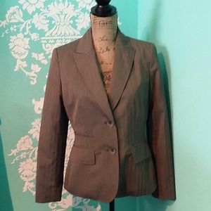 Taupe color pinstripe jacket