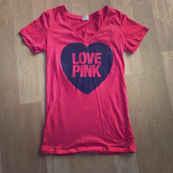 PINK love red t-shirt