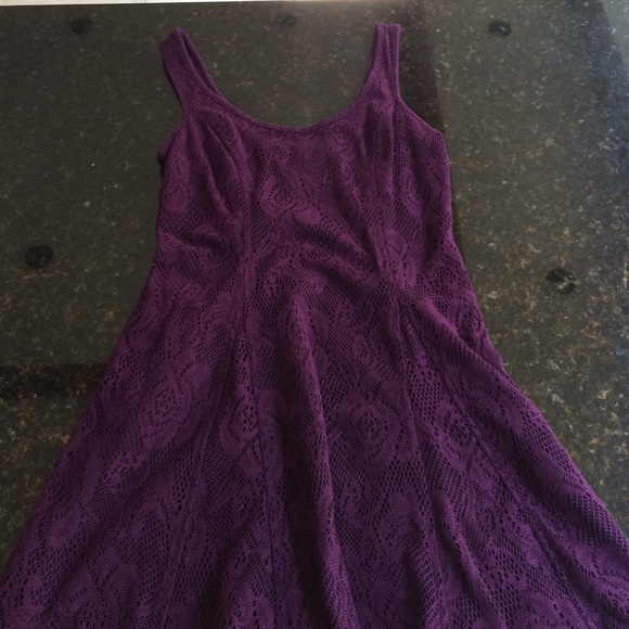 Dark maroon baby doll dress