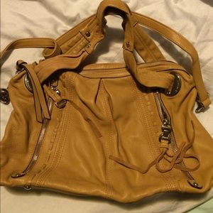 B Makowsky Leather Satchel