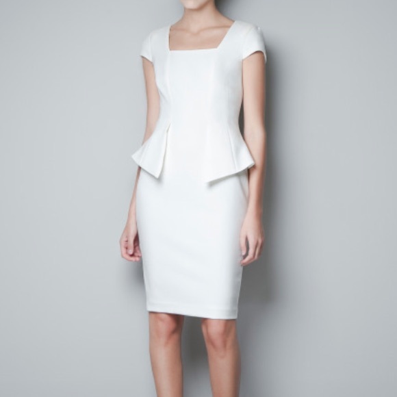 Zara Dresses & Skirts - Zara white structured dress