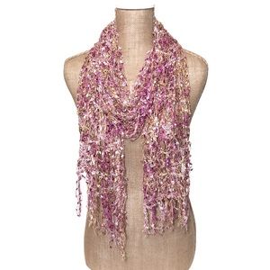◯donated◯Handmade Confetti Lace Scarf/Wrap