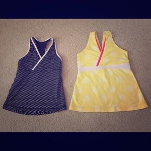 2 LuLu Lemon workout tops size 4