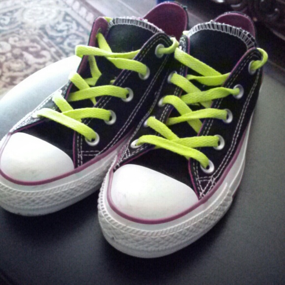 Neon colored Converse