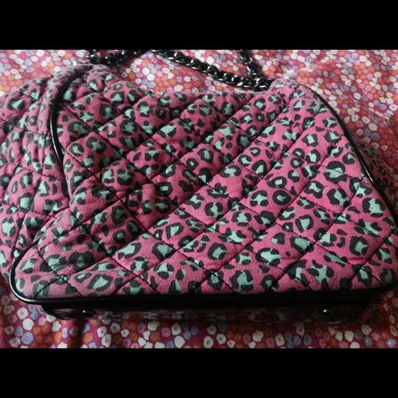 Betsy Johnson Pink & Blue Cheetah Purse - Picture 4 of 4