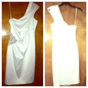 Jeweled One-shoulder Bridal