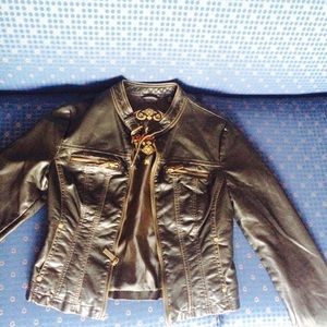 Faux leather jacket