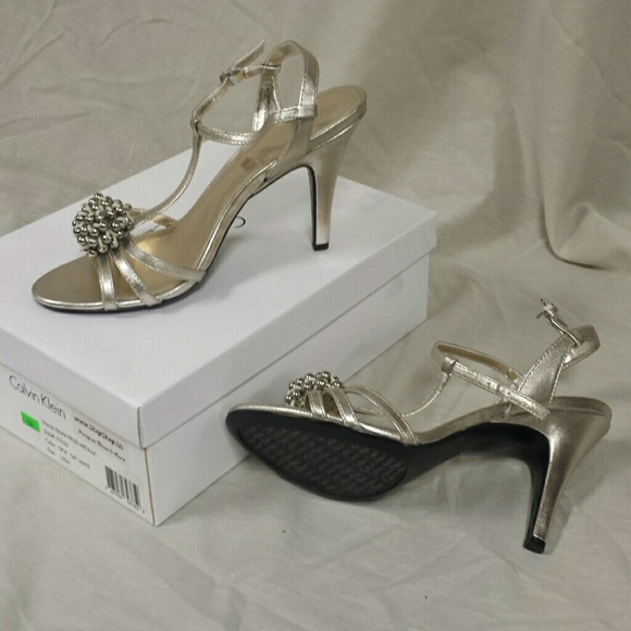 Gold Calvin Klein heels