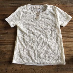 🔴 SOLD 🔴 Ann Taylor LOFT sheer t-shirt