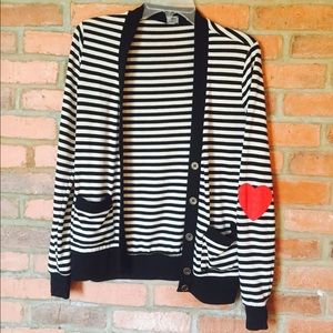 Black and white cardigan