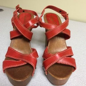Carlo Pera Red Italian Leather. NWOT. Never worn