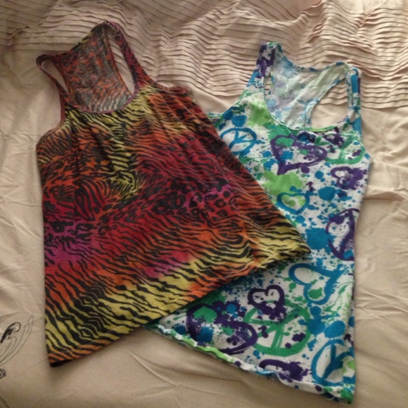 2 racer-back tanks