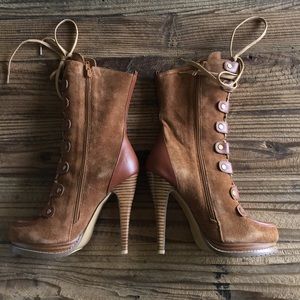 Suede Charles David boots size 6.5