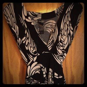 Bisou Bisou  black&white dress size 16