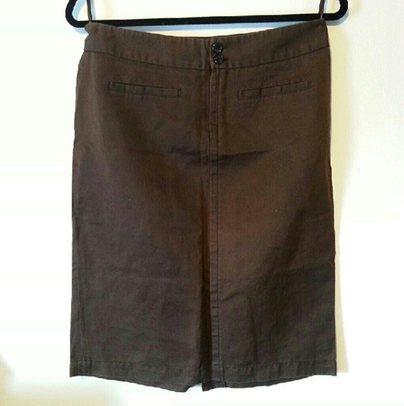 NWT Banana Republic Brown Pencil Skirt