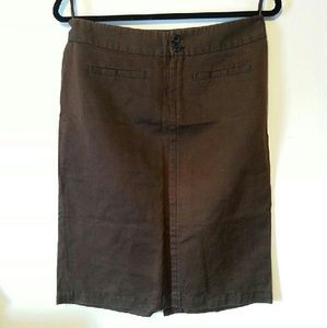 NWT Banana Republic Brown Pencil Skirt