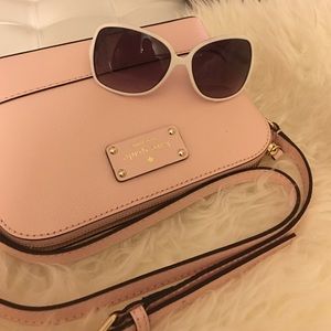 White Frame Oversized Retro Sunglasses