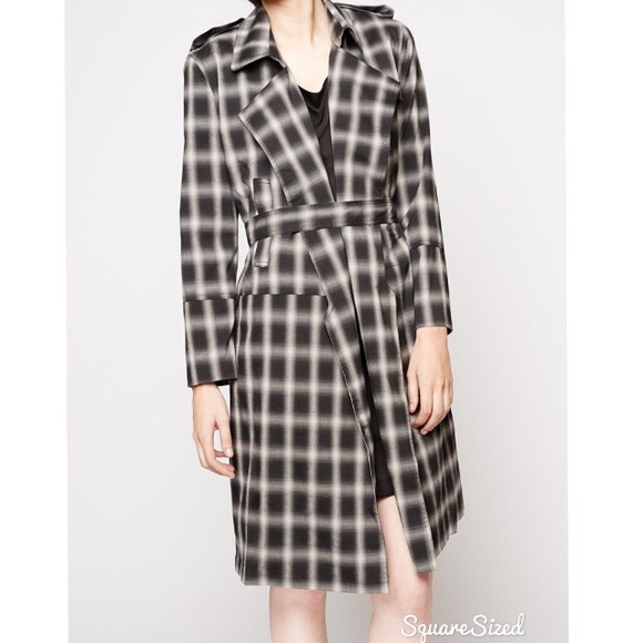 Line & Dot Outerwear - NWT Tartan Print Coat by Line and Dot
