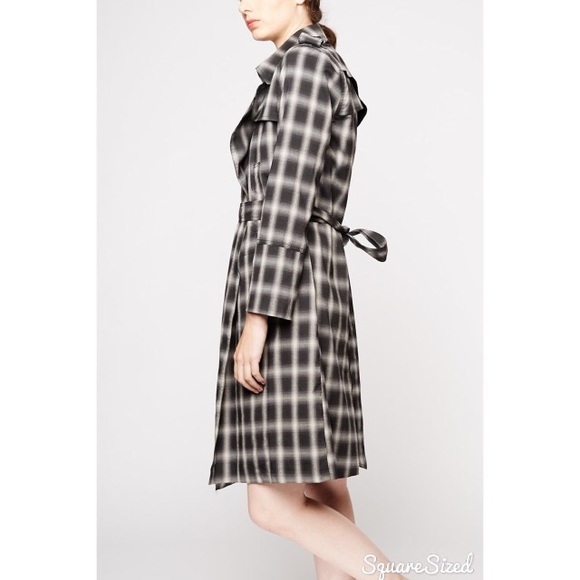 NWT Tartan Print Coat by Line and Dot - Picture 2 of 4