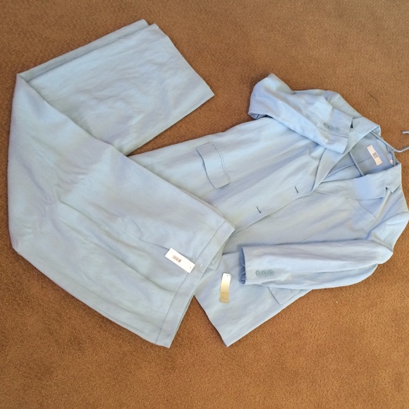 Pants suit DKNY silk/linen 🎀 GORGEOUS 🎀