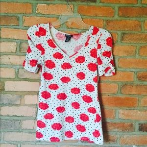 Red rose shirt