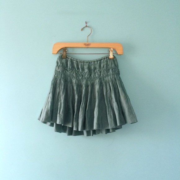 J. Crew Seafoam Layered Skirt