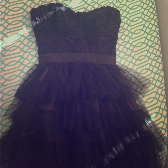bcbg ballerina lace corset dress