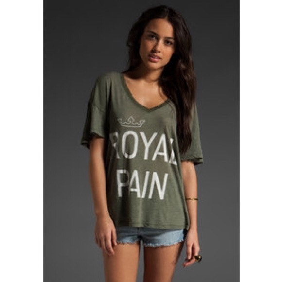 Wildfox "Royal Pain" Oversize T-shirt