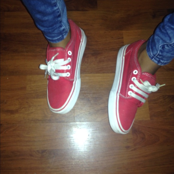 Red Vans ( mids) - Picture 2 of 2