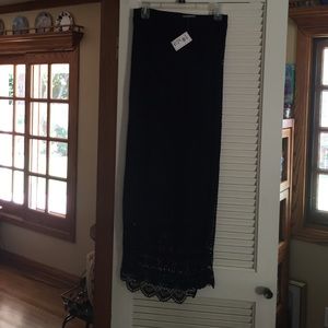 Crocheted long skirt new