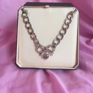 Silver Bow Juicy Couture necklace