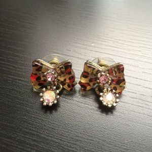 Betsey Johnson Bow Earrings