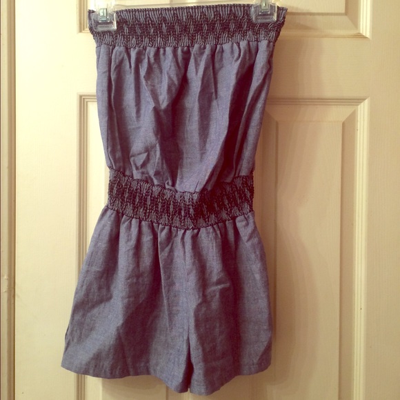 Blue jean romper