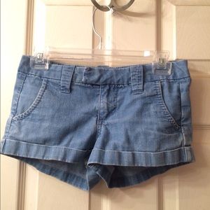 Blue jean shorts
