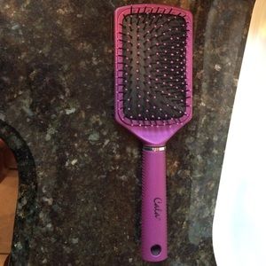 Purple hairbrush
